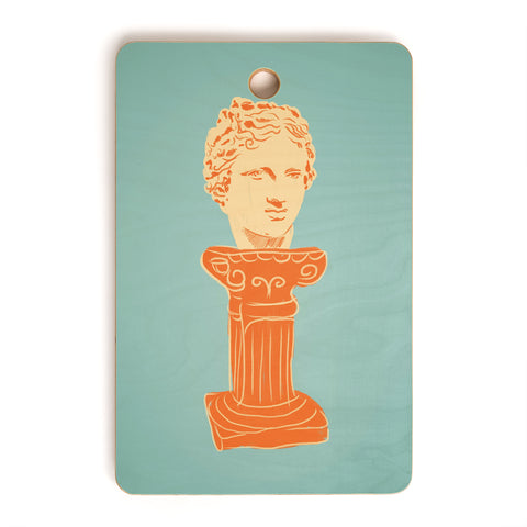Gigi Rosado Head on pedestal Cutting Board Rectangle