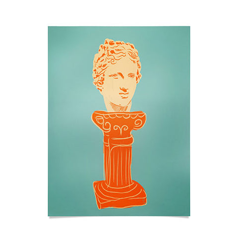 Gigi Rosado Head on pedestal Poster