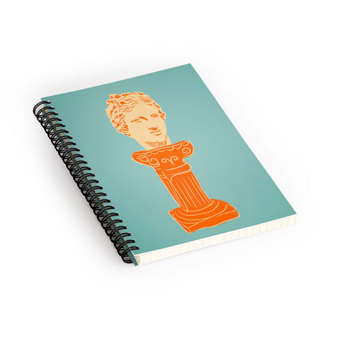 Gigi Rosado Head on pedestal Spiral Notebook