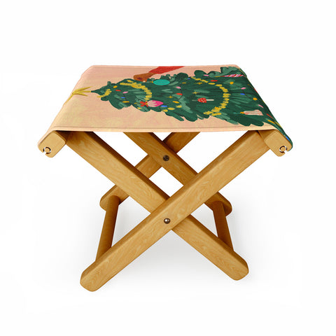 Gigi Rosado Holiday Season Folding Stool