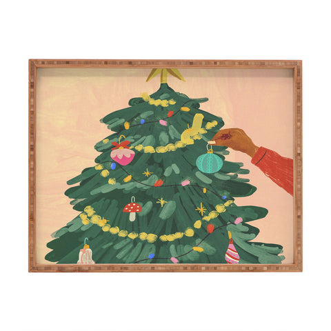 Gigi Rosado Holiday Season Rectangular Tray