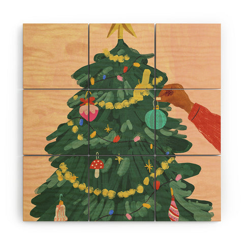 Gigi Rosado Holiday Season Wood Wall Mural