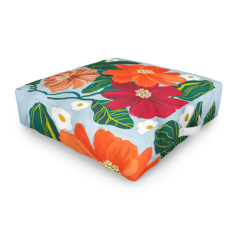 Gigi Rosado In full bloom II Outdoor Floor Cushion