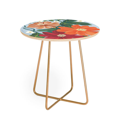 Gigi Rosado In full bloom II Round Side Table