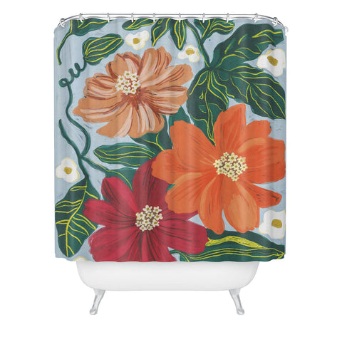 Gigi Rosado In full bloom II Shower Curtain