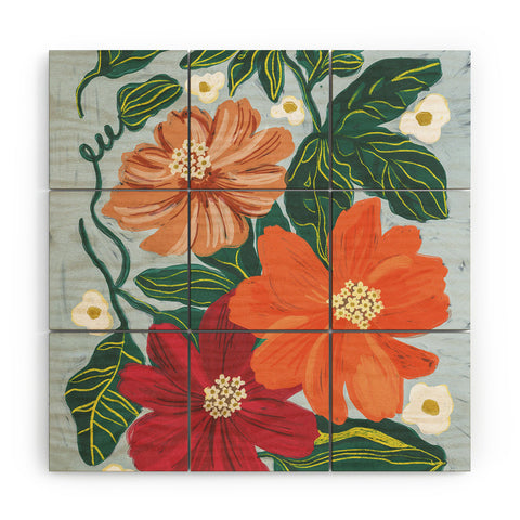Gigi Rosado In full bloom II Wood Wall Mural