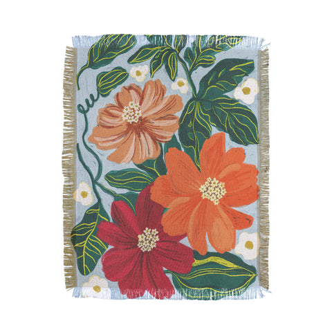 Gigi Rosado In full bloom II Throw Blanket