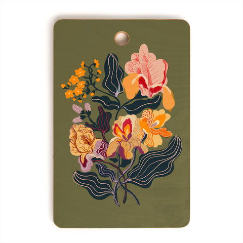 Gigi Rosado Iris dream Cutting Board Rectangle