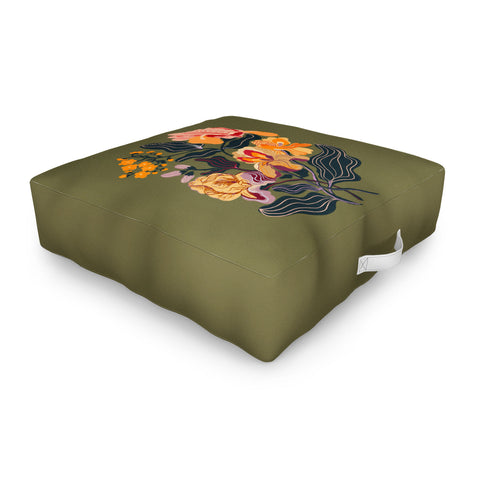 Gigi Rosado Iris dream Outdoor Floor Cushion