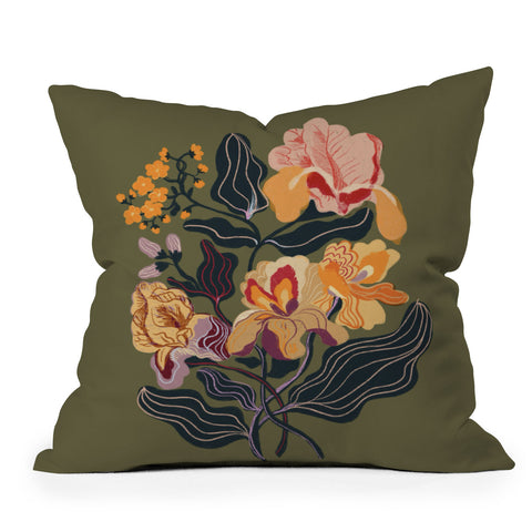 Gigi Rosado Iris dream Outdoor Throw Pillow
