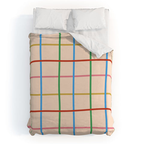 Gigi Rosado Joy of together Duvet Cover