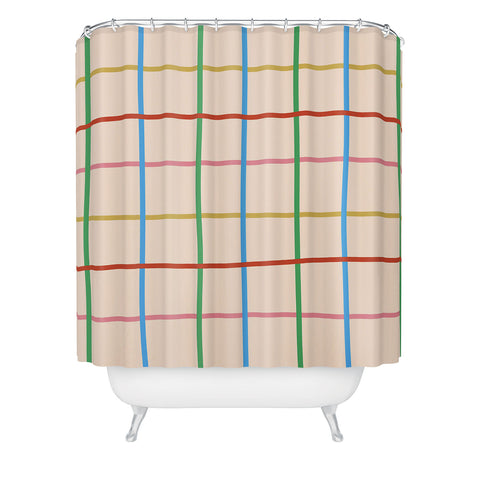 Gigi Rosado Joy of together Shower Curtain