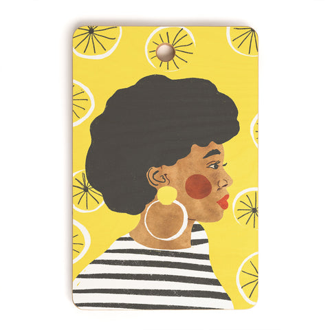 Gigi Rosado Lemonade I Cutting Board Rectangle