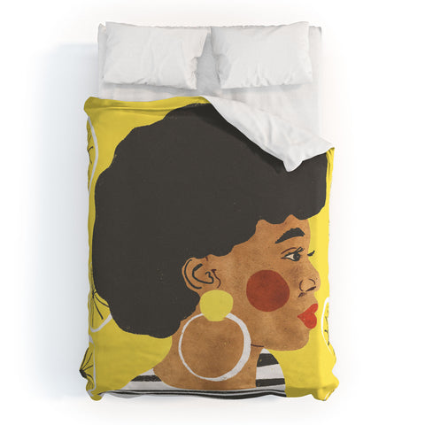 Gigi Rosado Lemonade I Duvet Cover