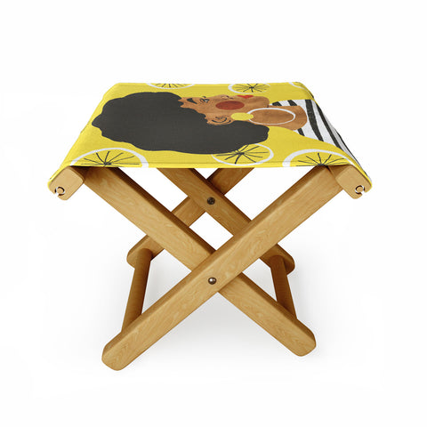 Gigi Rosado Lemonade I Folding Stool