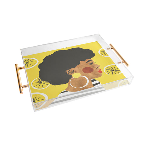 Gigi Rosado Lemonade I Acrylic Tray