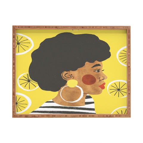 Gigi Rosado Lemonade I Rectangular Tray