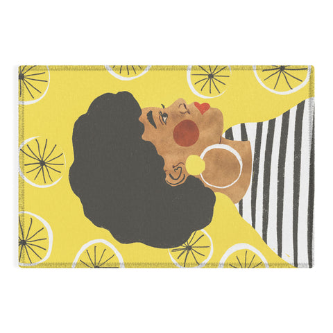 Gigi Rosado Lemonade I Outdoor Rug
