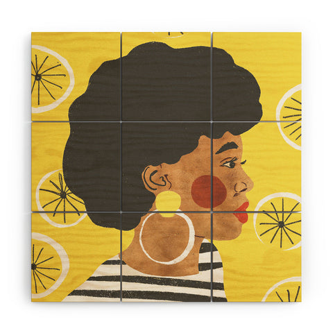Gigi Rosado Lemonade I Wood Wall Mural