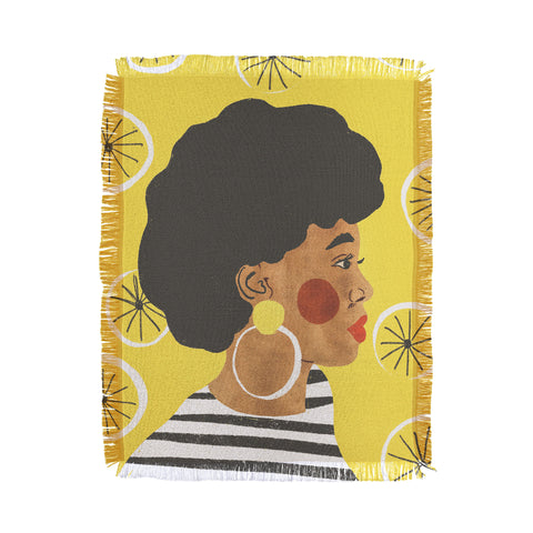 Gigi Rosado Lemonade I Throw Blanket