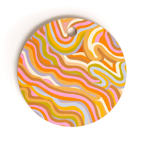 Gigi Rosado Liquid Marble Cutting Board Round