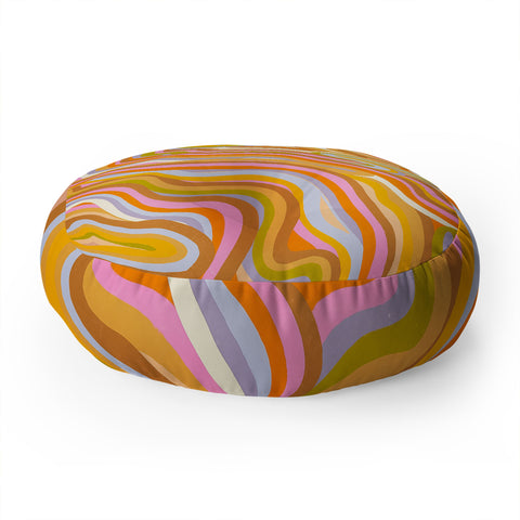 Gigi Rosado Liquid Marble Floor Pillow Round