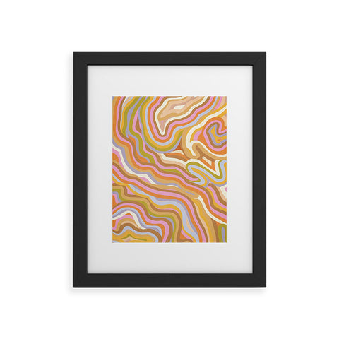 Gigi Rosado Liquid Marble Framed Art Print