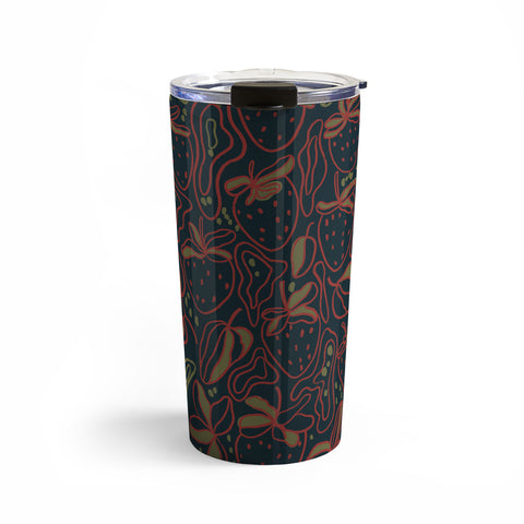 Gigi Rosado Lunar strawberries Travel Mug