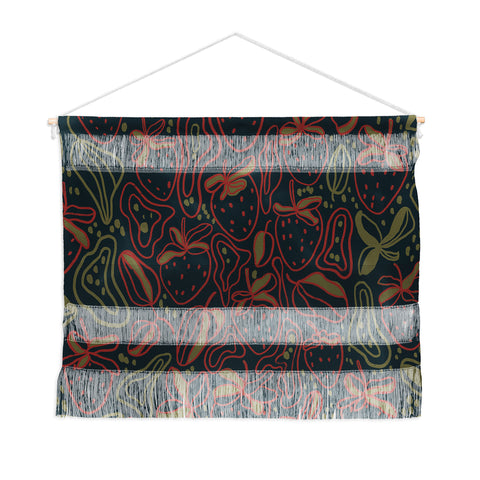 Gigi Rosado Lunar strawberries Wall Hanging Landscape