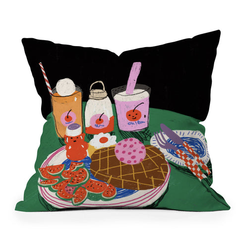 Gigi Rosado Milkshakes Throw Pillow