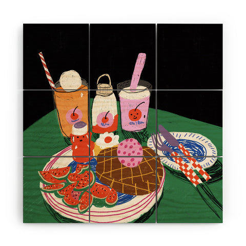 Gigi Rosado Milkshakes Wood Wall Mural