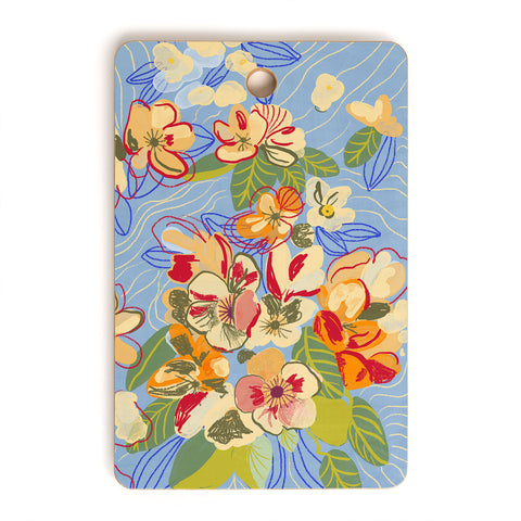 Gigi Rosado Morning oasis Cutting Board Rectangle
