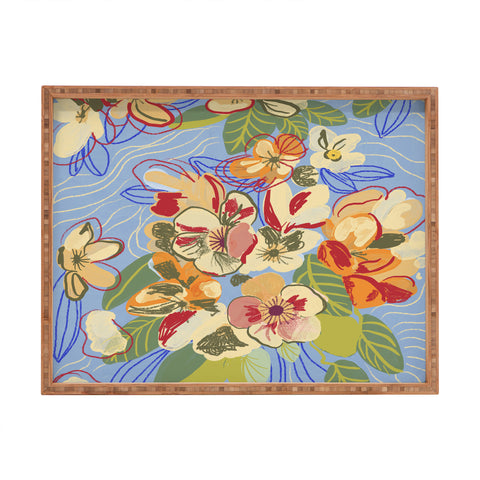 Gigi Rosado Morning oasis Rectangular Tray