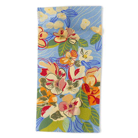 Gigi Rosado Morning oasis Beach Towel