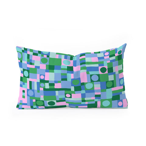 Gigi Rosado Mozaika 2 Oblong Throw Pillow