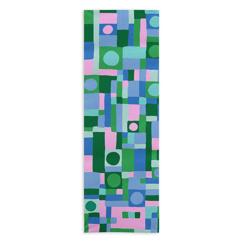 Gigi Rosado Mozaika 2 Yoga Towel