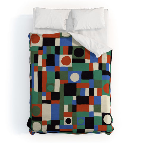 Gigi Rosado Mozaika Duvet Cover