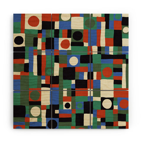 Gigi Rosado Mozaika Wood Wall Mural