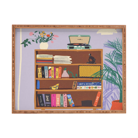 Gigi Rosado My library Rectangular Tray
