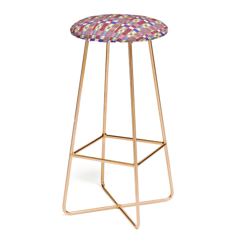 Gigi Rosado Natural haze check Bar Stool