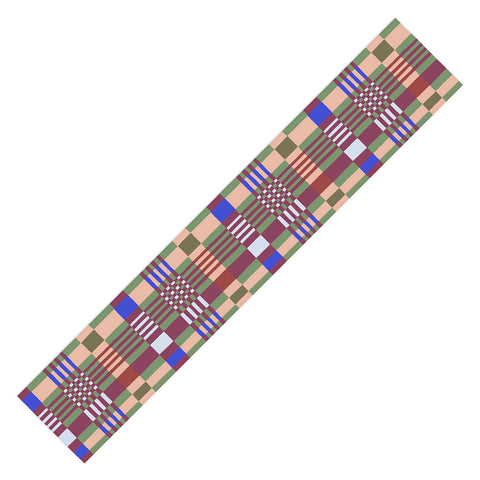 Gigi Rosado Natural haze check Table Runner