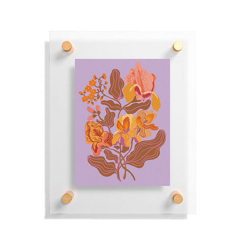 Gigi Rosado Orange flowers I Floating Acrylic Print