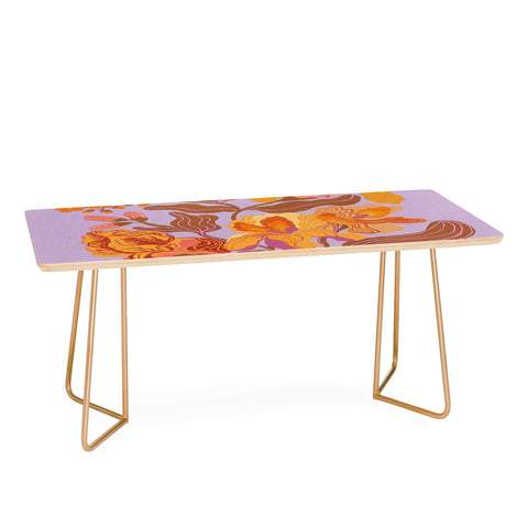 Gigi Rosado Orange flowers I Coffee Table