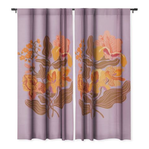 Gigi Rosado Orange flowers I Blackout Non Repeat