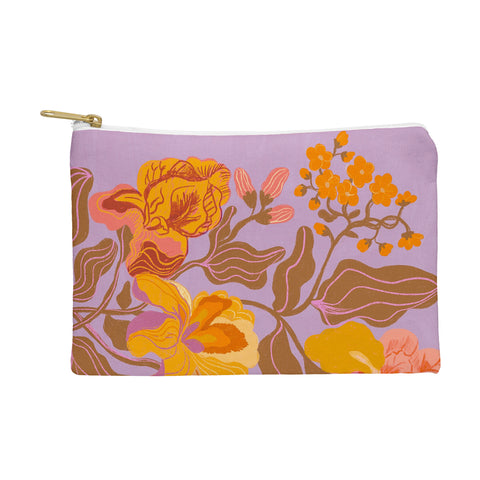 Gigi Rosado Orange flowers I Pouch