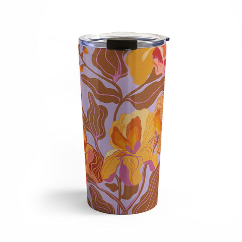 Gigi Rosado Orange flowers I Travel Mug