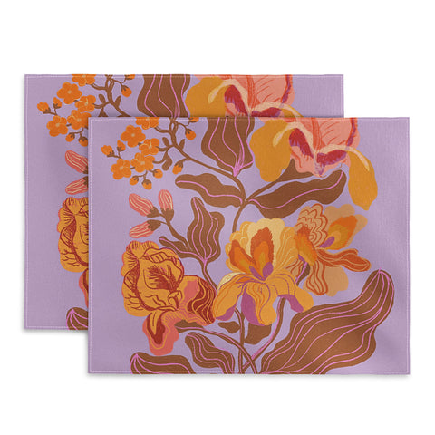 Gigi Rosado Orange flowers I Placemat