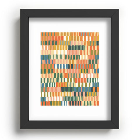 Gigi Rosado Pastel Mosaic 2 Recessed Framing Rectangle