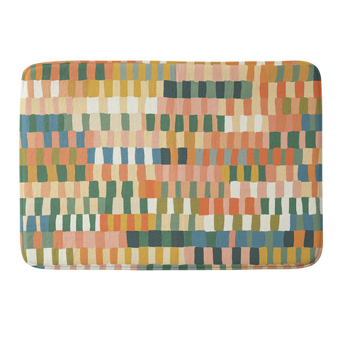 Gigi Rosado Pastel Mosaic 2 Memory Foam Bath Mat