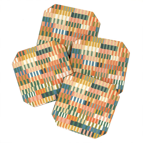 Gigi Rosado Pastel Mosaic 2 Coaster Set